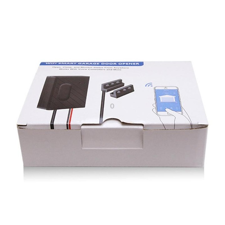DY-CK400A Garage Door Switch Wireless WiFi Remote Controller, Support for Alexa Voice Control & APP Control & Multi-person Shari