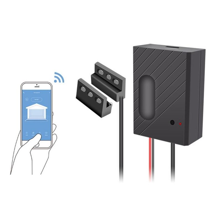 DY-CK400A Garage Door Switch Wireless WiFi Remote Controller, Support for Alexa Voice Control & APP Control & Multi-person Shari