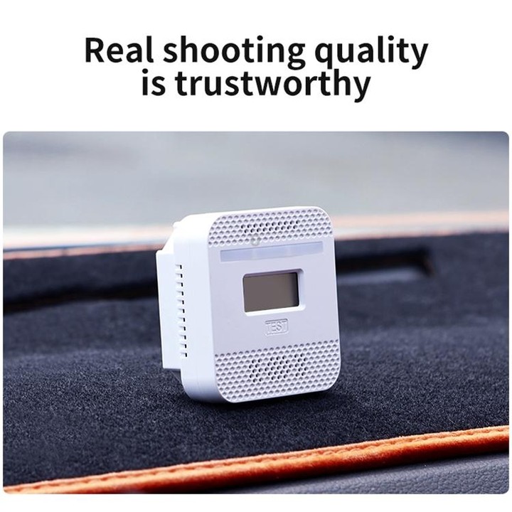 XY-C610 Car Mini Digital Display Carbon Monoxide Smoke Detector Alarm without Battery