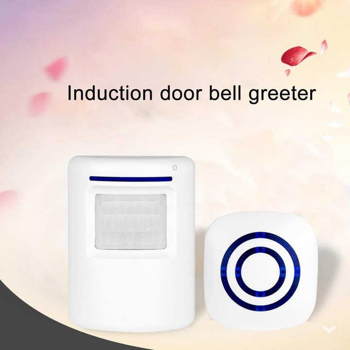 FY-0256 2 in 1 PIR Infrared Sensors (Transmitter + Receiver) Wireless Doorbell Alarm Detector for Home / Office / Shop / Factory