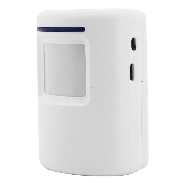 FY-0256 2 in 1 PIR Infrared Sensors (Transmitter + Receiver) Wireless Doorbell Alarm Detector for Home / Office / Shop / Factory