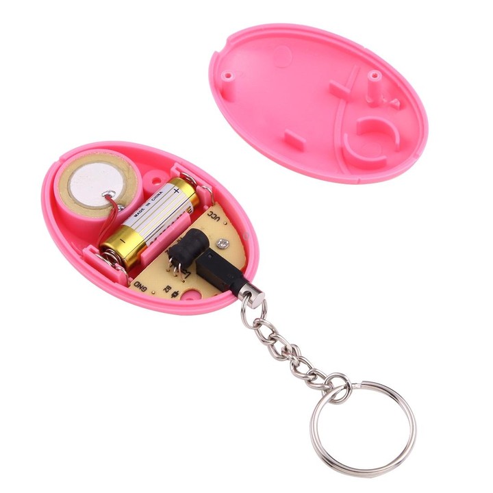 Mini Safe Football Loud Personal Alarm with Anti-Rape for Girl and Kids, 120Db Alarm(Pink)