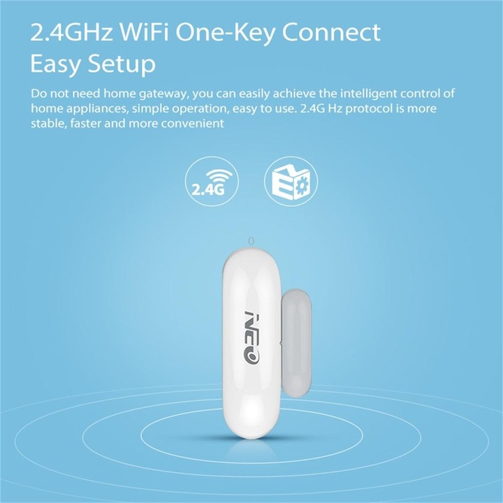 NEO NAS-DS01W Wireless WiFi Realtime LED Door Sensor & Window Sensor