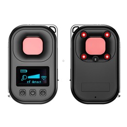 T03 Multi-function Camera Detector Scanner Anti-Peep Eavesdropping Anti-Monitoring Signal Detector (Black)