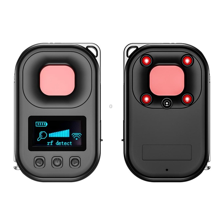 T03 Multi-function Camera Detector Scanner Anti-Peep Eavesdropping Anti-Monitoring Signal Detector (Black)