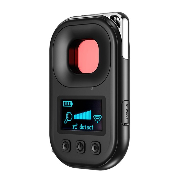 T03 Multi-function Camera Detector Scanner Anti-Peep Eavesdropping Anti-Monitoring Signal Detector (Black)