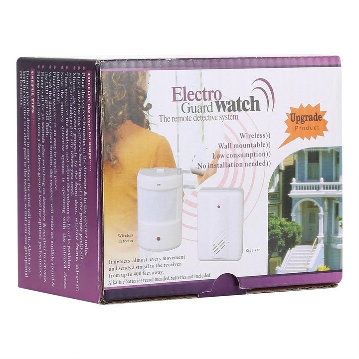 F622-108 Upgraded Version Good Safe Wireless Electro Guard Watch Remote Detective System Kit for Home Office, 1 x Receiver + 1 x