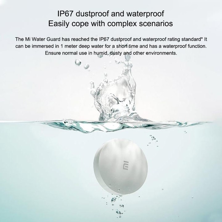 Original Xiaomi Wireless Bluetooth Flood Guard Intelligently Detects Water Leakage Xiaoai Speaker Linkage App to Remotely Remind