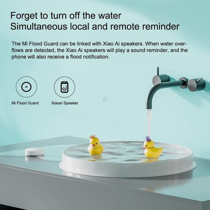 Original Xiaomi Wireless Bluetooth Flood Guard Intelligently Detects Water Leakage Xiaoai Speaker Linkage App to Remotely Remind