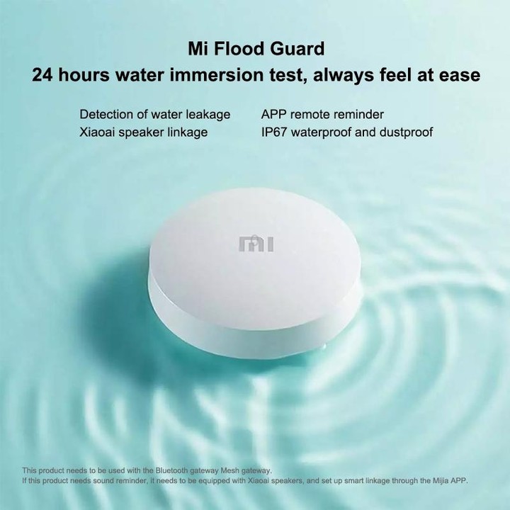 Original Xiaomi Wireless Bluetooth Flood Guard Intelligently Detects Water Leakage Xiaoai Speaker Linkage App to Remotely Remind