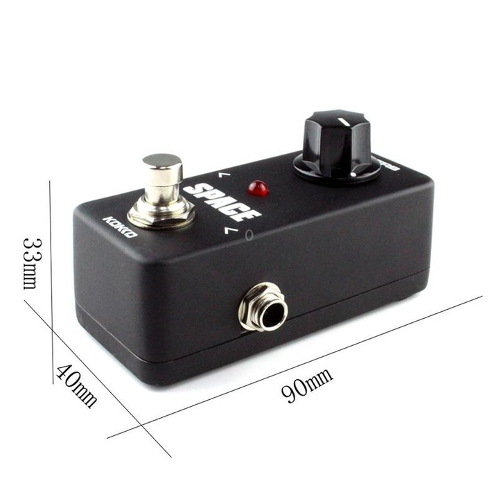 KOKKO FRB2 Mini Electric Guitar Reverb Sound Monoblock Effects Pedal Space(Black)