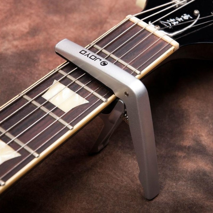 JOYO JCP-01 Guitar Capo Plastic Steel Lightweight Ukulele Capo (Silver)