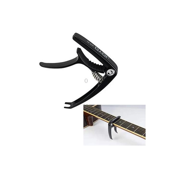 JOYO JCP-03 Zinc Alloy Guitar Capo Universal Capo for Acoustic Guitar Ukulele (Black)
