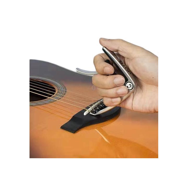 JOYO JCP-03 Zinc Alloy Guitar Capo Universal Capo for Acoustic Guitar Ukulele (Black)