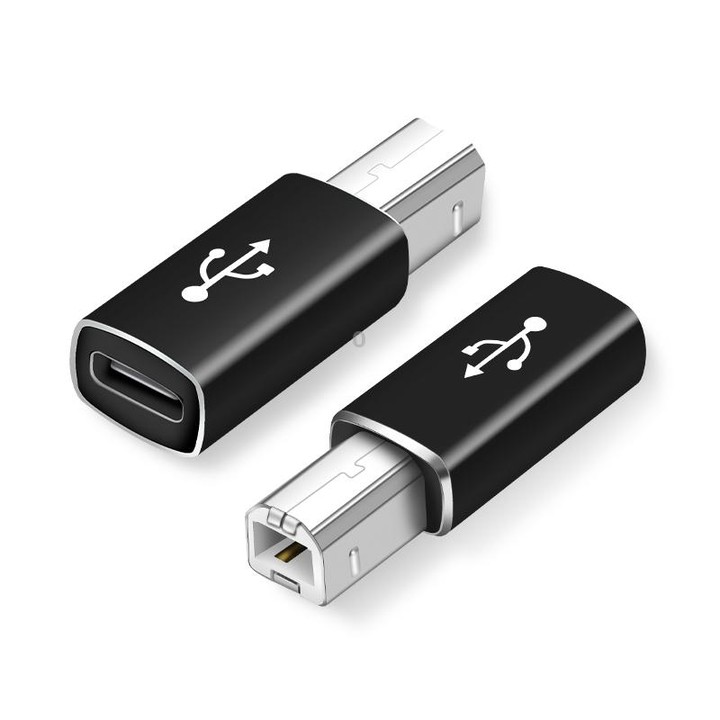 Type-C Female to MIDI Male Universal Adapter for Electronic Musical Instruments(Black)