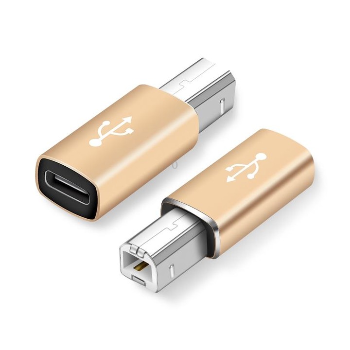Type-C Female to MIDI Male Universal Adapter for Electronic Musical Instruments(Gold)