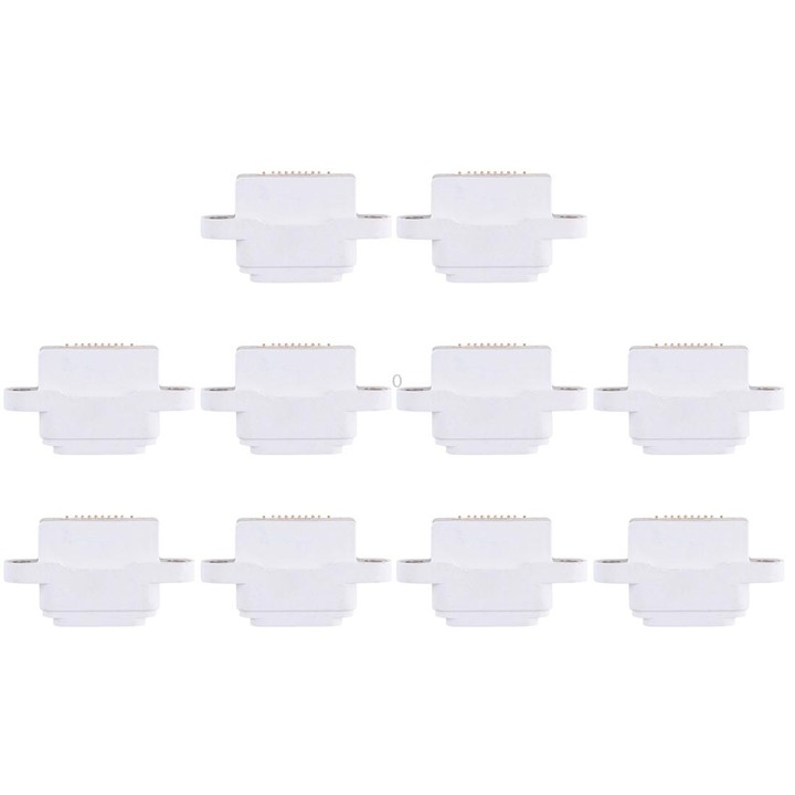 10 PCS Charging Port Connector for iPad mini / mini 2 / mini 3(White)