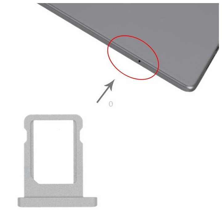 SIM Card Tray for iPad mini (2019) / mini 5 A2124 A2125 A2126 A2133(Grey)