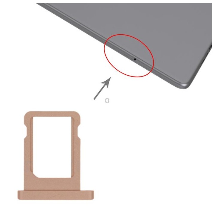 SIM Card Tray for iPad mini (2019) / mini 5 A2124 A2125 A2126 A2133(Gold)