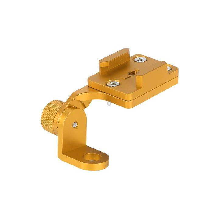 RUIGPRO Motorcycle Handlebar Alloy Phone Bracket for GoPro, Insta360, DJI and Other Action Cameras(Gold)