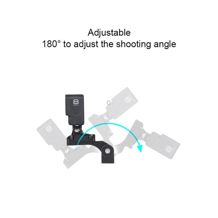 RUIGPRO Motorcycle Handlebar Alloy Phone Bracket for GoPro, Insta360, DJI and Other Action Cameras(Red)