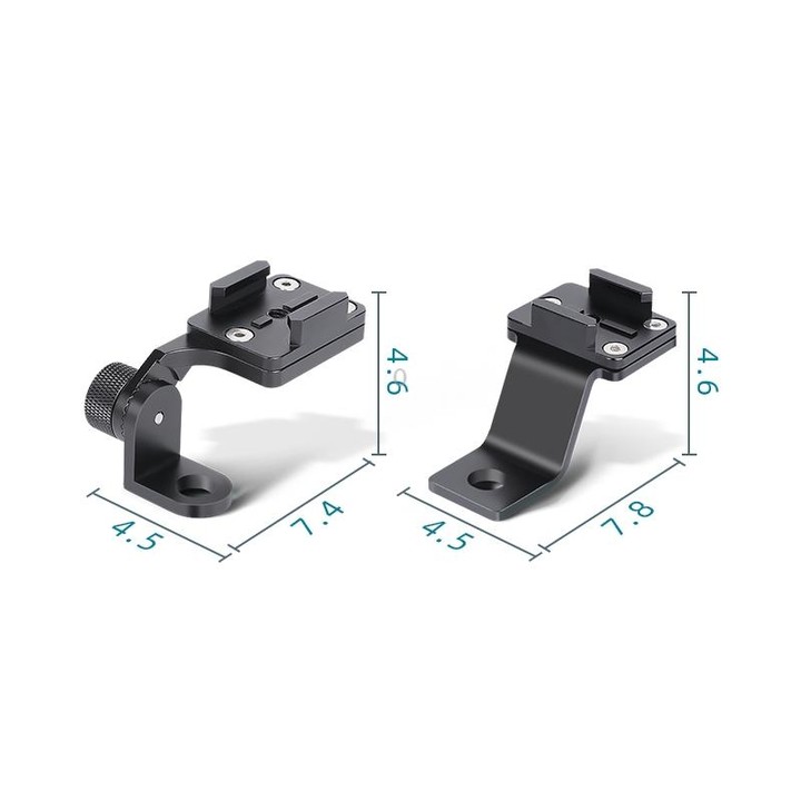 RUIGPRO Motorcycle Handlebar Alloy Phone Bracket for GoPro, Insta360, DJI and Other Action Cameras(Silver)