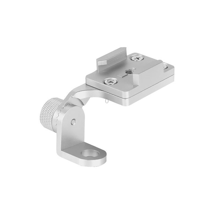 RUIGPRO Motorcycle Handlebar Alloy Phone Bracket for GoPro, Insta360, DJI and Other Action Cameras(Silver)