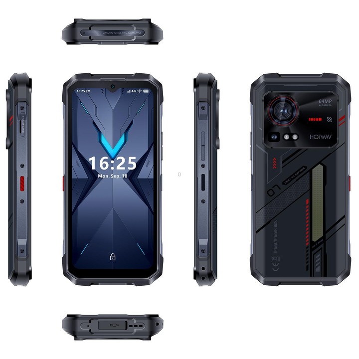 [HK Warehouse] HOTWAV Hyper 7 Rugged Phone, 8GB+256GB, 10800mAh, 6.6 inch Android 14 MediaTek Dimensity 7050 5G, Network: 5G, OT