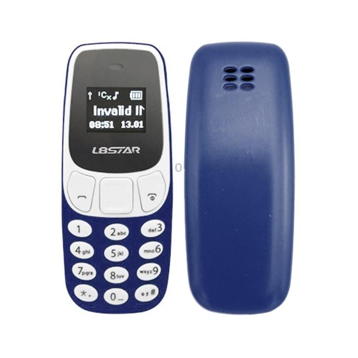 GTStar BM10 Mini Mobile Phone, Hands Free Bluetooth Dialer Headphone, MP3 Music, Dual SIM, Network: 2G(Dark Blue)