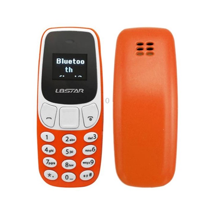 GTStar BM10 Mini Mobile Phone, Hands Free Bluetooth Dialer Headphone, MP3 Music, Dual SIM, Network: 2G(Orange)