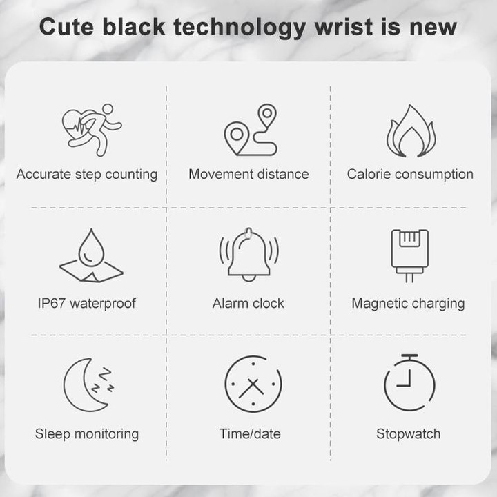 1.09 inch IPS Color Screen IP67 Waterproof Smart Watch, Support Sleep Monitoring / Heart Rate Monitoring / Blood Pressure Monito