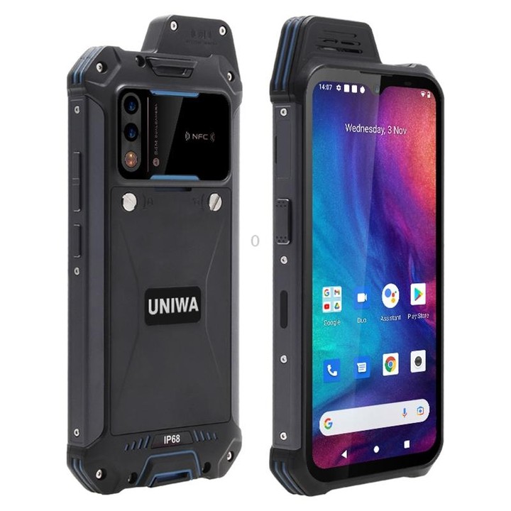 UNIWA W888 Standard Rugged Phone, 4GB+64GB, IP68 Waterproof Dustproof Shockproof, 5000mAh Battery, 6.3 inch Android 11 MTK6765 H