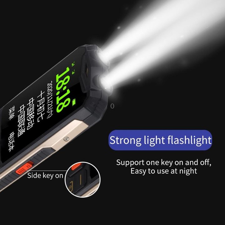 K1 Triple Proofing Elder Phone, Waterproof Shockproof Dustproof, 4800mAh Battery, 2.4 inch, 21 Keys, Bluetooth, LED Flashlight,