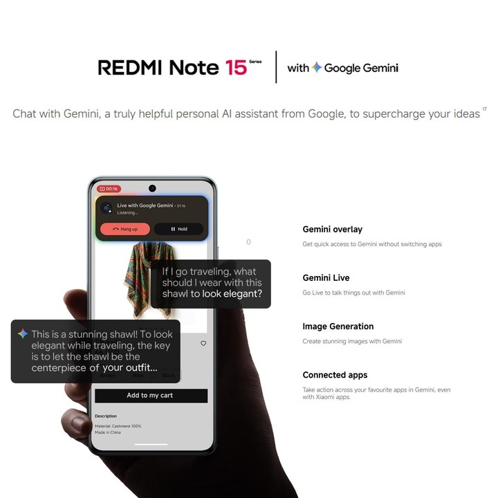 [HK Warehouse] Xiaomi Redmi Note 15 Pro 4G Global, 12GB+256GB, In-screen Fingerprint, 6.77 inch Xiaomi HyperOS 2 MediaTek Helio