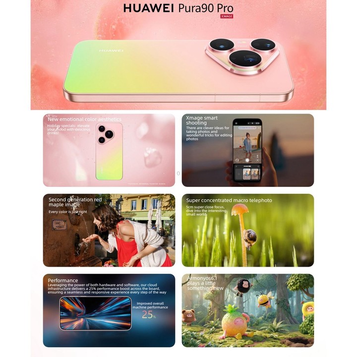 HUAWEI Pura 90 Pro, 16GB+512GB, Side Fingerprint Identification, 6.6 inch HarmonyOS 6.1 Kirin 9030S, NFC, OTG, Not Support Googl