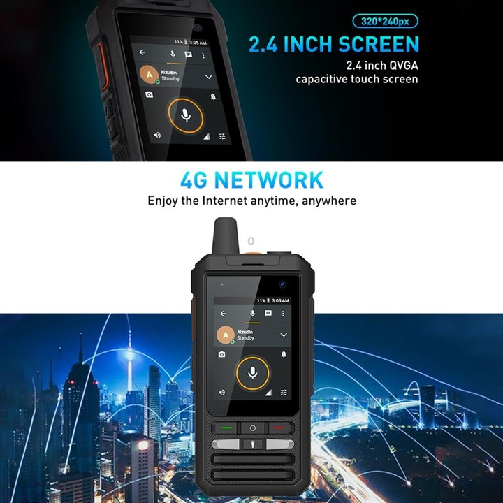UNIWA F80 Walkie Talkie Rugged Phone, 1GB+8GB, Waterproof Dustproof Shockproof, 5300mAh Battery, 2.4 inch Android 8.1 Qualcomm M
