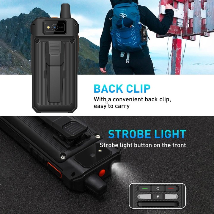 UNIWA F80 Walkie Talkie Rugged Phone, 1GB+8GB, Waterproof Dustproof Shockproof, 5300mAh Battery, 2.4 inch Android 8.1 Qualcomm M