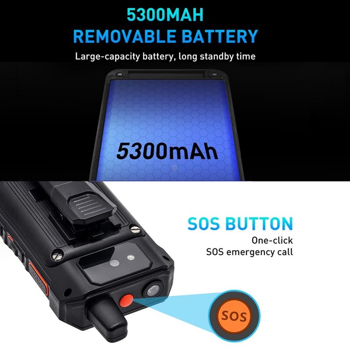 UNIWA F80 Walkie Talkie Rugged Phone, 1GB+8GB, Waterproof Dustproof Shockproof, 5300mAh Battery, 2.4 inch Android 8.1 Qualcomm M