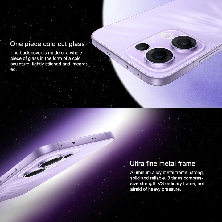 OPPO Reno13 AI Phone, 12GB+512GB, Screen Fingerprint, 6.59 inch ColorOS 15.0 Dimensity 8350 Octa Core, NFC, OTG, Network: 5G (Pu