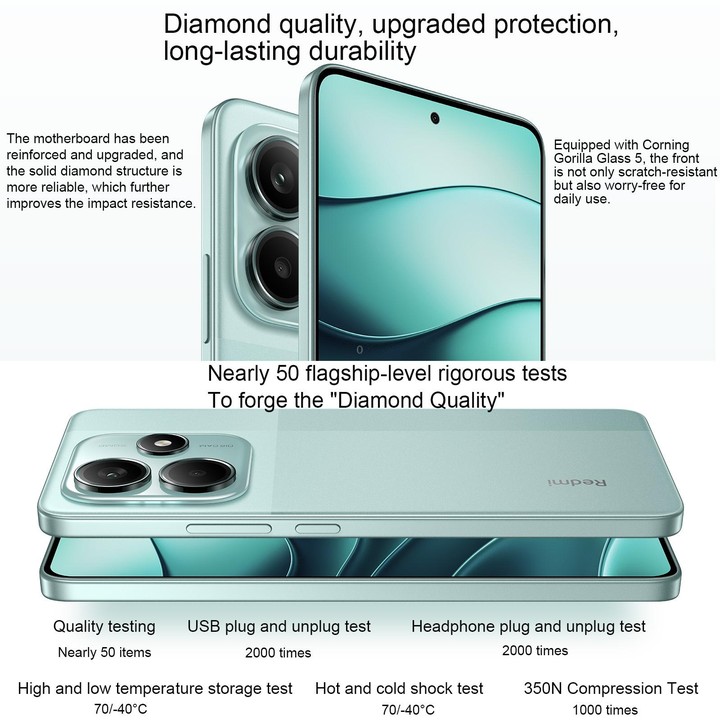 Xiaomi Redmi Note 14 5G, 8GB+256GB, 6.67 inch Xiaomi HyperOS Mediatek Dimensity 7025-Ultra Octa Core, Network: 5G (Green)