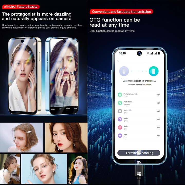 SOYES XS19 Pro, 4GB+64GB, 3.8 inch Android 12.0 MTK6762 Quad Core, Network: 4G, Dual SIM, GPS, OTG, Support Google Play Store (B