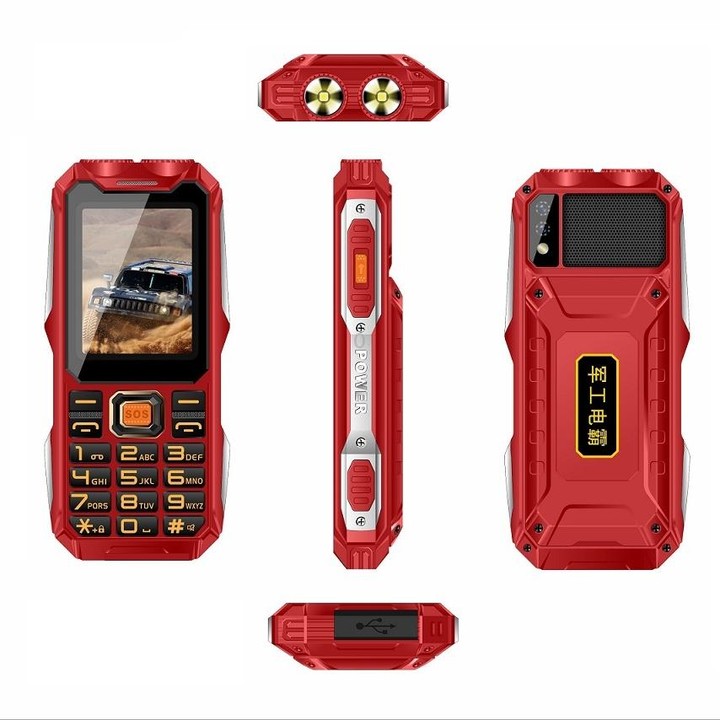 Q8-1 Triple Proofing Elder Phone, 16800mAh Battery, 2.4 inch, 21 Keys, Bluetooth, LED Flashlight, FM, SOS, Dual SIM, Network: 4G