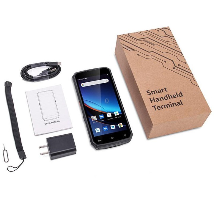 UNIWA M580S Rugged Phone, 4GB+64GB, 5.5 inch Android 10 MediaTek MT6761 Quad Core, OTG, Network: 4G, EU Plug (Black)