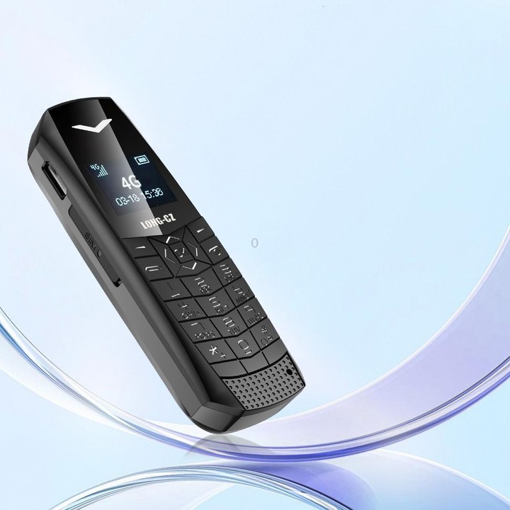 LONG-CZ J60 4G Mini Phone, 1.77 inch Unisoc T107, 21 Keys, Network: 4G, Single SIM (Black)