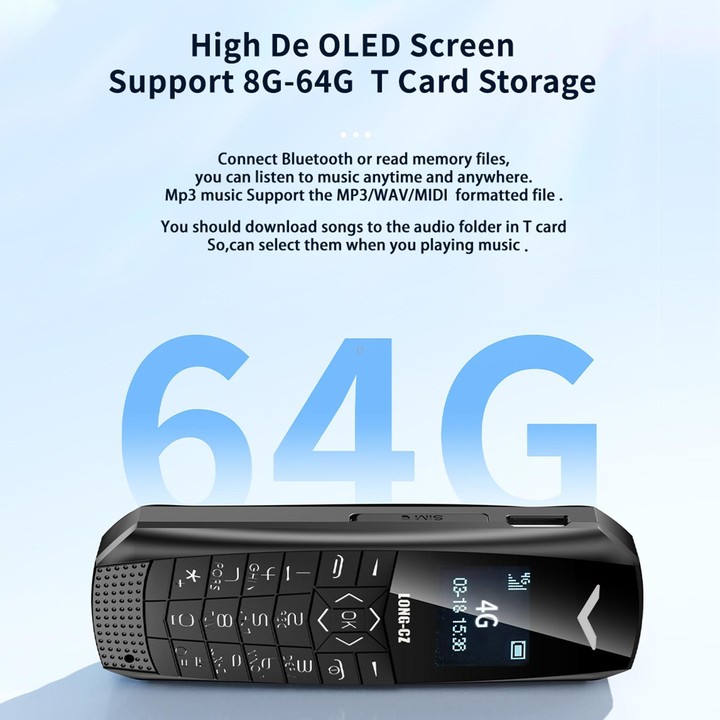 LONG-CZ J60 4G Mini Phone, 1.77 inch Unisoc T107, 21 Keys, Network: 4G, Single SIM(Rose Red)