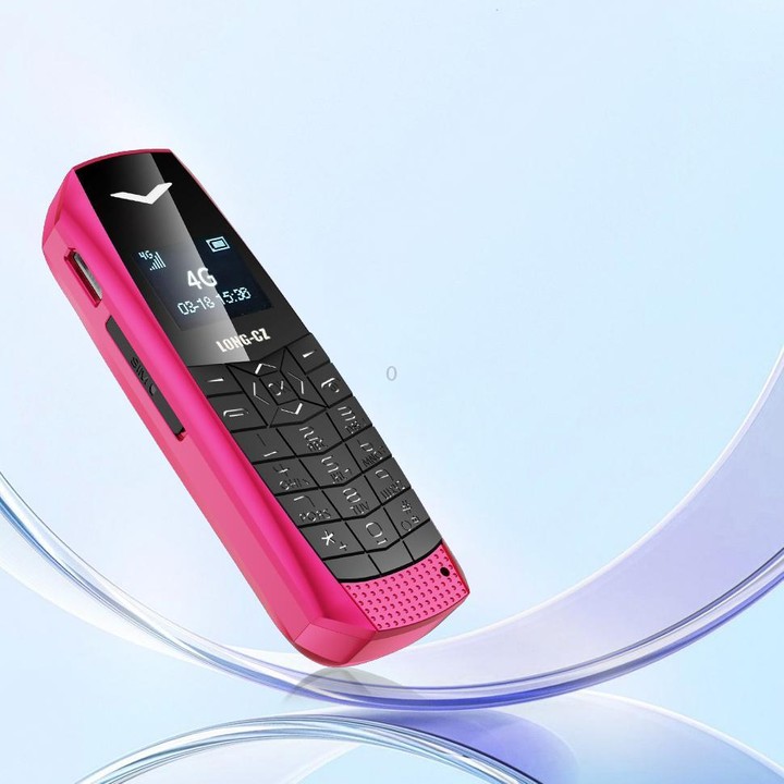 LONG-CZ J60 4G Mini Phone, 1.77 inch Unisoc T107, 21 Keys, Network: 4G, Single SIM(Rose Red)