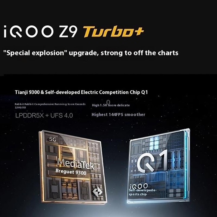 vivo iQOO Z9 Turbo+, 16GB+256GB, 6.78 inch Android 14.0 OriginOS 4 Dimensity 9300+ Octa Core 3.4GHz, OTG, NFC, Network: 5G, Supp