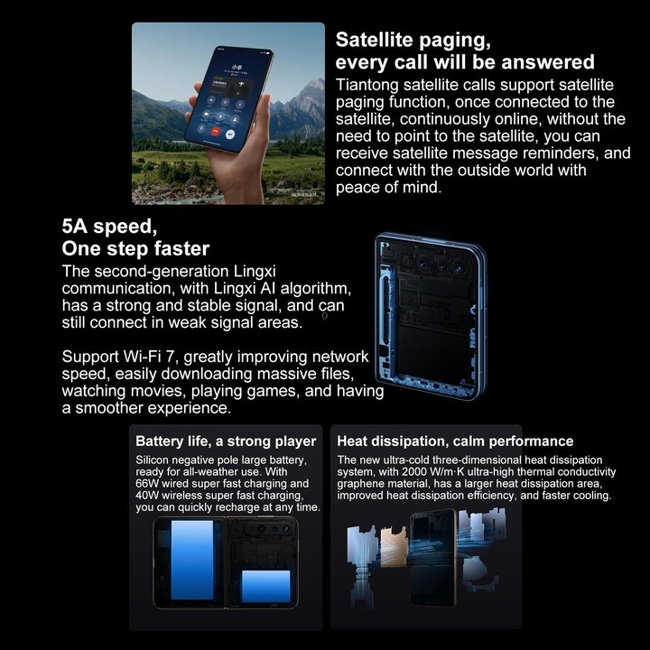 HUAWEI Pura X, 12GB+256GB, Side Fingerprint Identification, 6.3 inch + 3.5 inch HarmonyOS 5.0.1 Octa Core, NFC, OTG, Not Support
