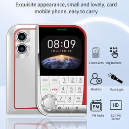 V10 Card Mobile Phone, 2.01 inch, MTK6261D, Support Bluetooth, FM, Torch, GSM, Dual SIM (Gold)