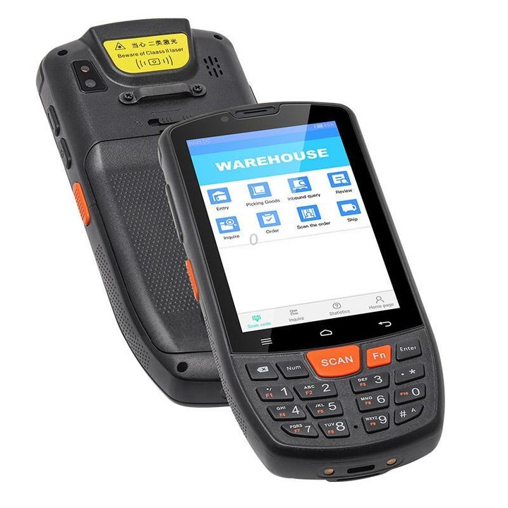 UNIWA HS006 Industrial PDA QR Code Scanner, 2GB+16GB, 4.0 inch Android 11 MediaTek MT6762 Octa Core, NFC, Network: 4G (UK Plug)